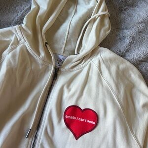 Sabrina Carpenter Merch Emails I Can't Send Toronto October 2022 Show Zip Hoodie